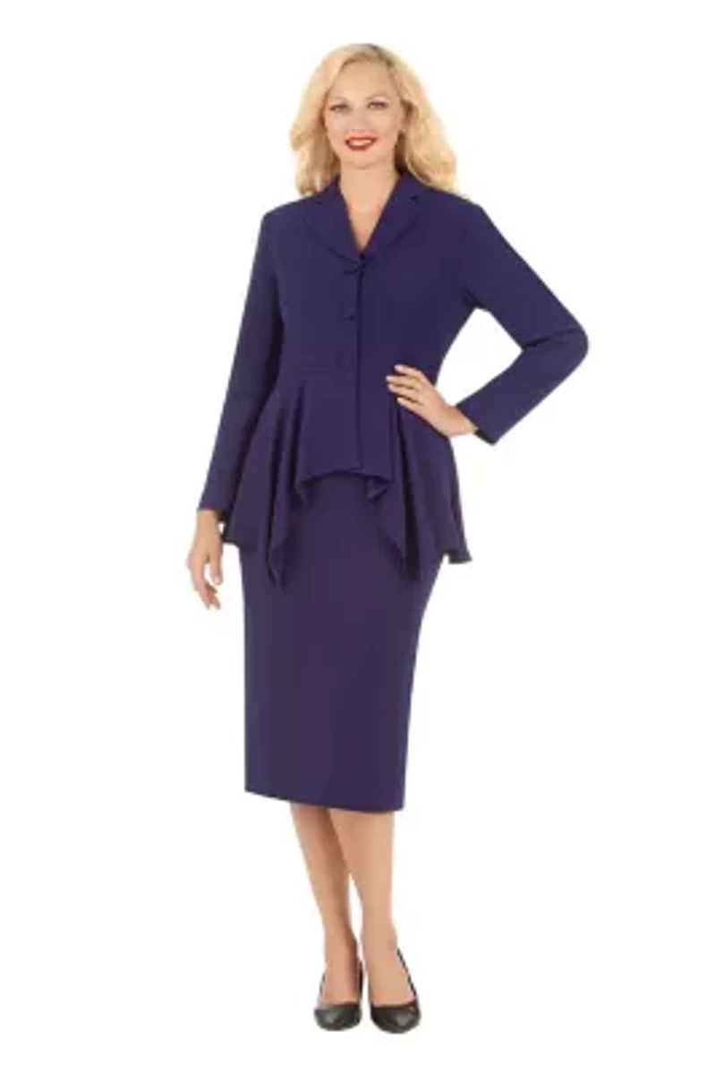 2pc Notch Collar 3-button Uneven Jkt Sweep Suit