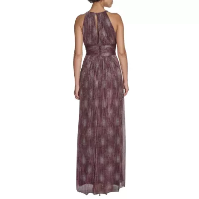 Shirred Halter Gown