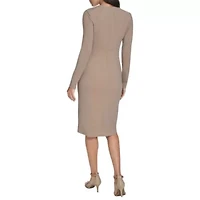 Shirred Sheath Dress