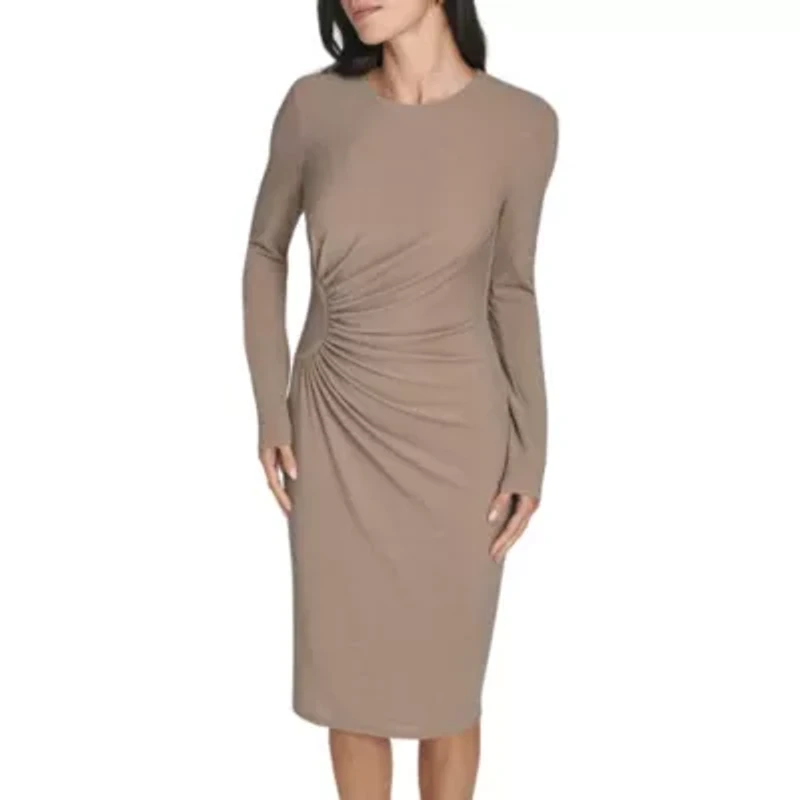 Shirred Sheath Dress