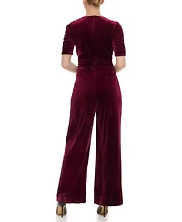 VELVET TWIST FRONT JUMPSUIT