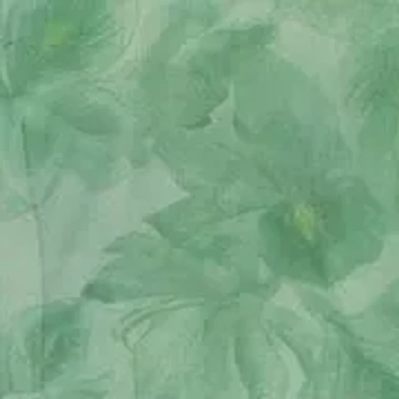 One Shoulder Printed Organza Gown