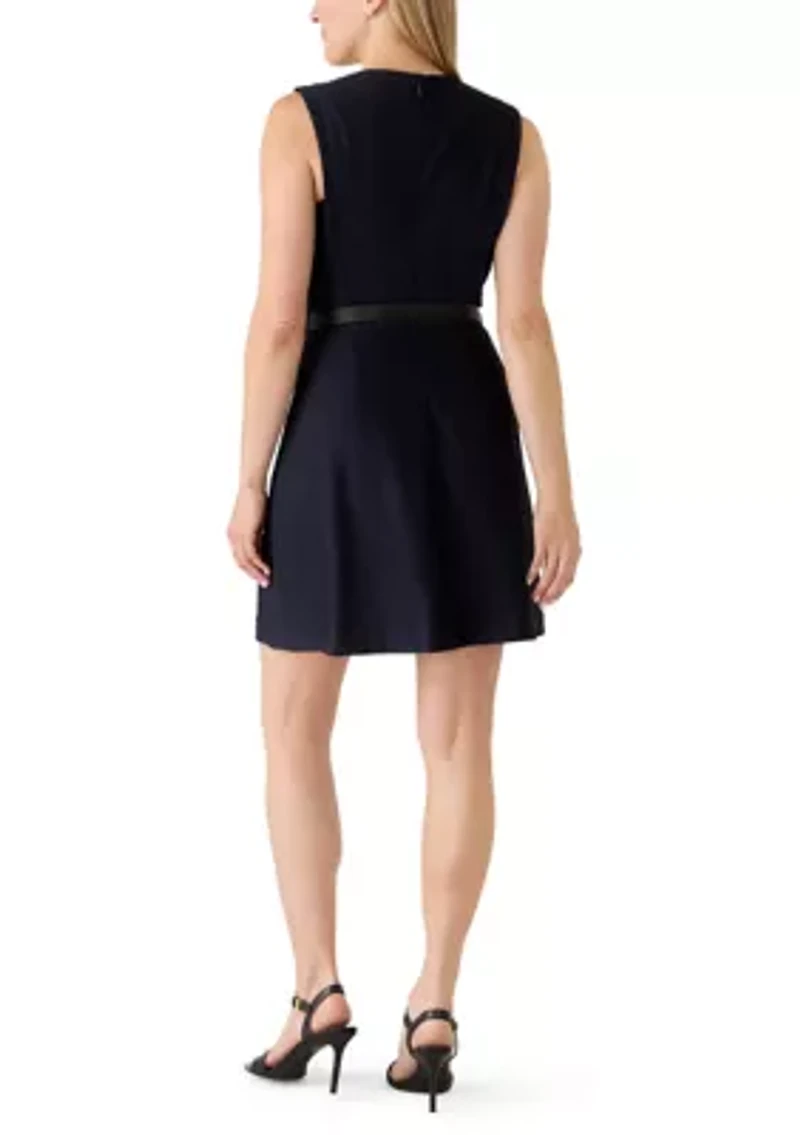 Women's Sleeveless Knit A-Line Dress