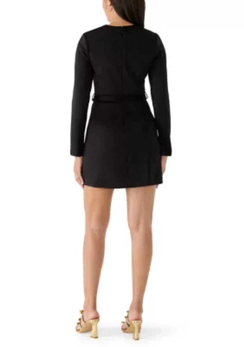 Women's Long Sleeve Scuba Dress