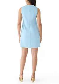 Women's Sleeveless Bow Shift Dress