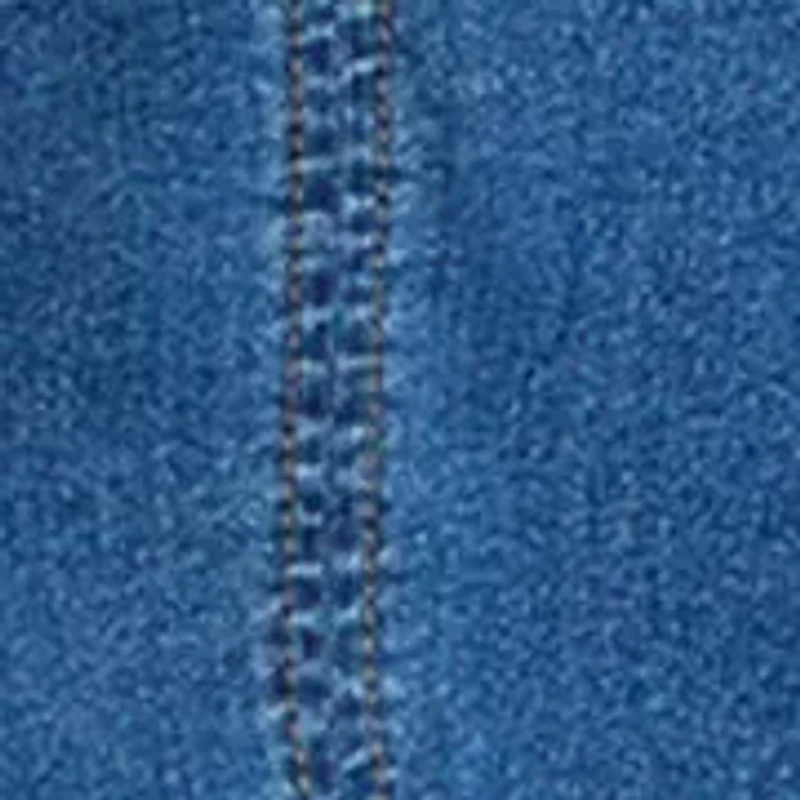 Women's Short Sleeve Denim Shift Dress