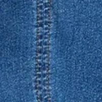 Women's Short Sleeve Denim Shift Dress