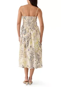 Women's Sleeveless Printed A-Line Dress