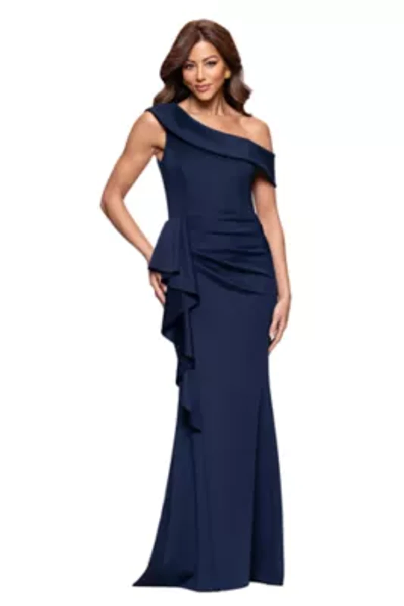 Long Techno Scuba One Shoulder Off The