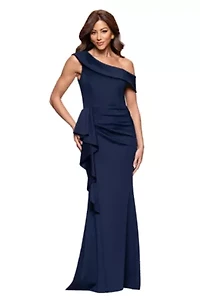Long Techno Scuba One Shoulder Off The