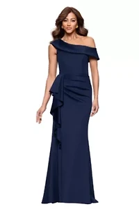 Long Techno Scuba One Shoulder Off The