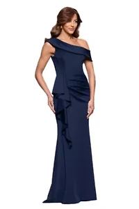 Long Techno Scuba One Shoulder Off The