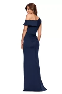 Long Techno Scuba One Shoulder Off The
