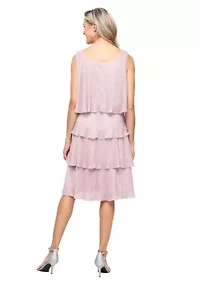SLEEVELESS TIERED DRESS