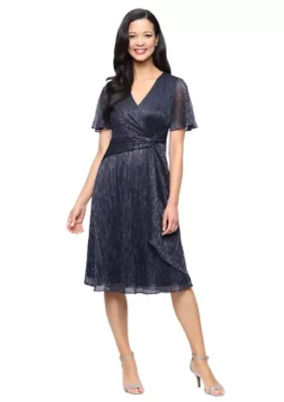 SURPLICE TWIST DRESS