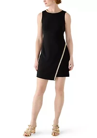 Women's Sleeveless Scuba Sheath Dress