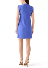 Women's Short Sleeve Floral Cutout Mini Dress
