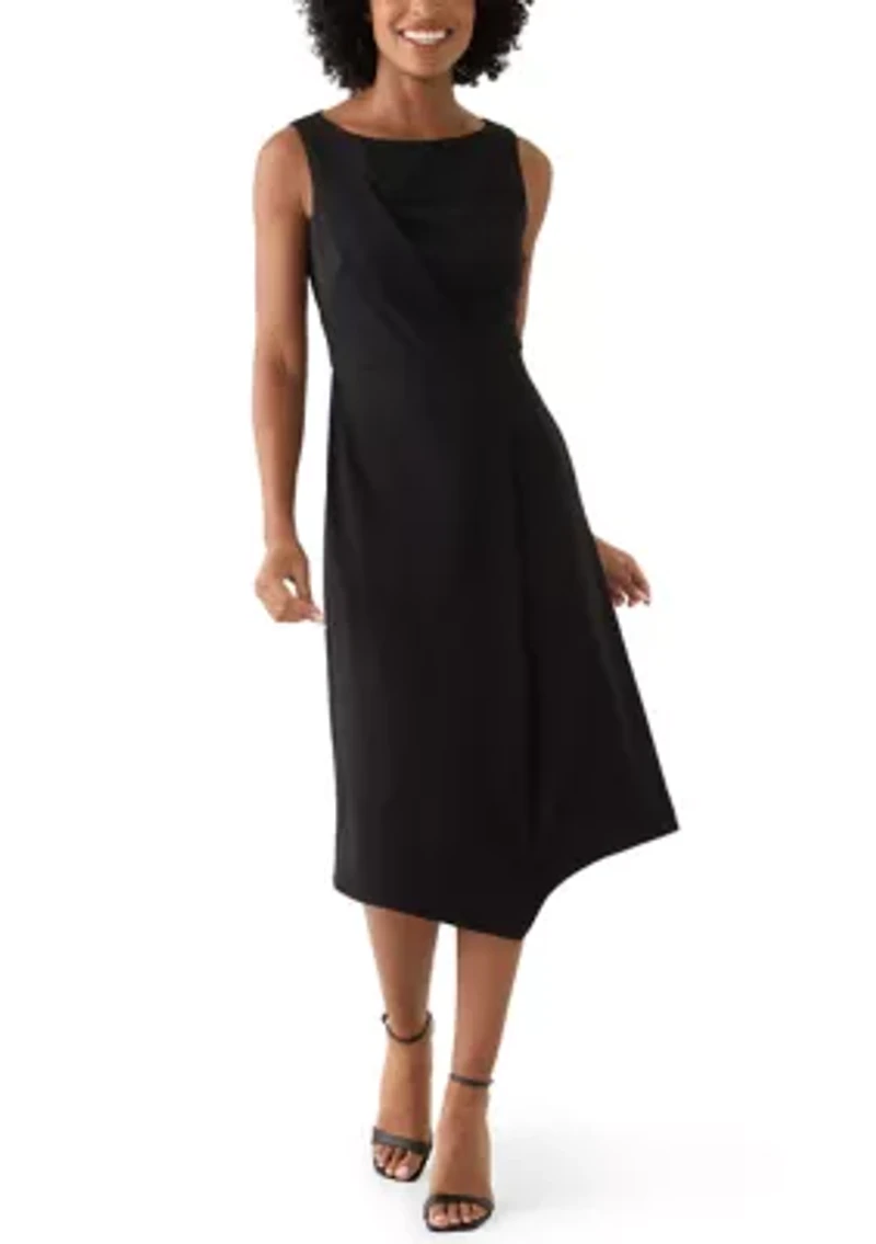 Women's Crew Neck Sheath Dress