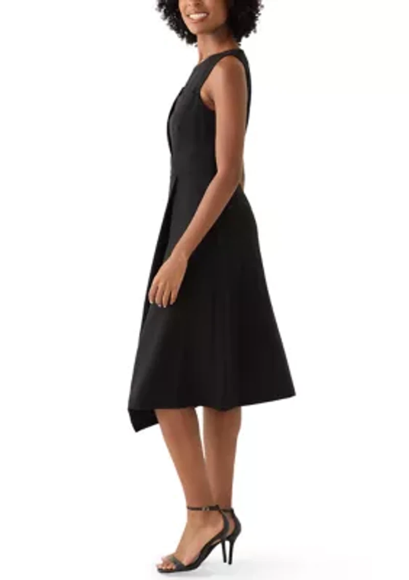 Women's Crew Neck Sheath Dress