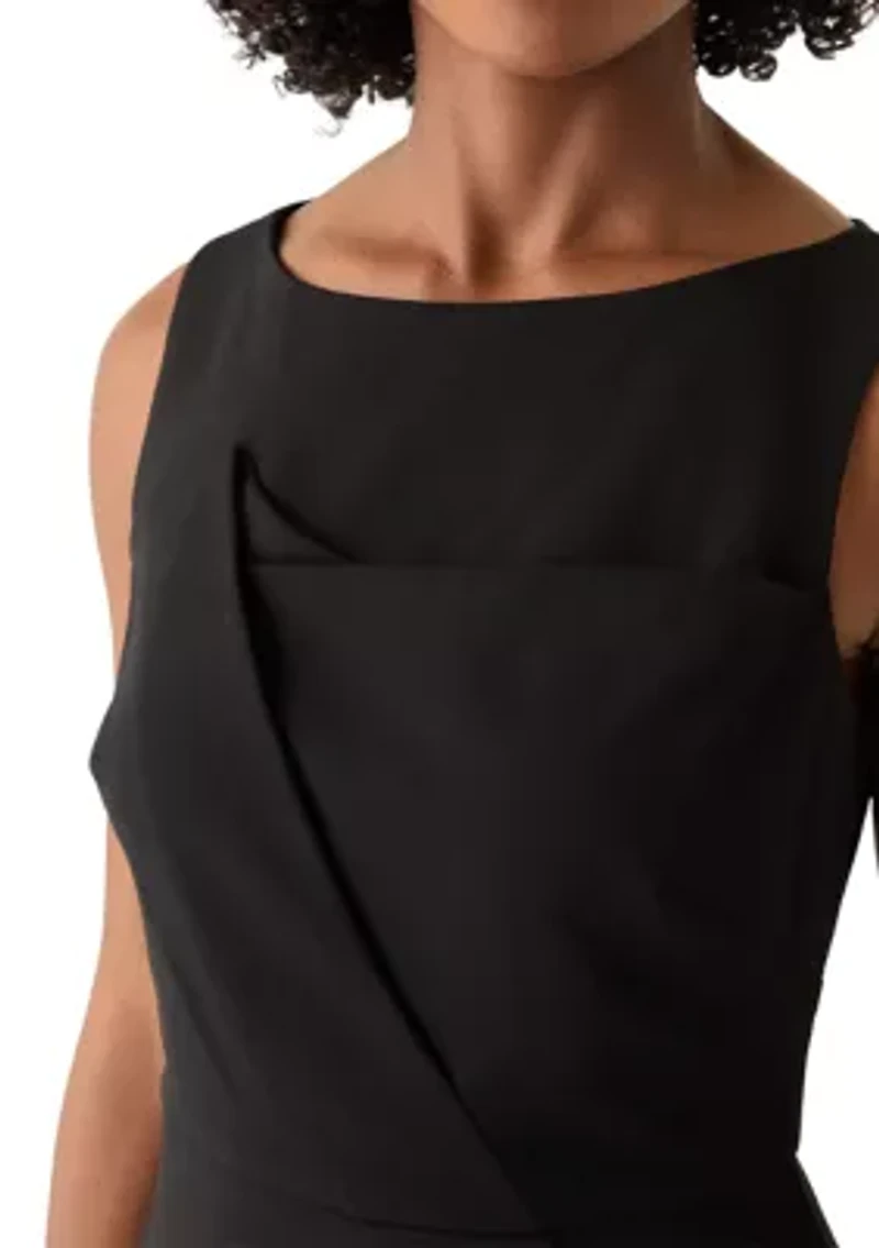 Women's Crew Neck Sheath Dress