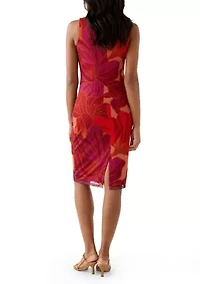 Women's Sleeveless Sheath Midi Dress