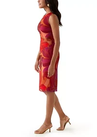 Women's Sleeveless Sheath Midi Dress