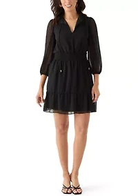 Women's Long Sleeve Mock Neck Dress