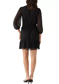 Women's Long Sleeve Mock Neck Dress
