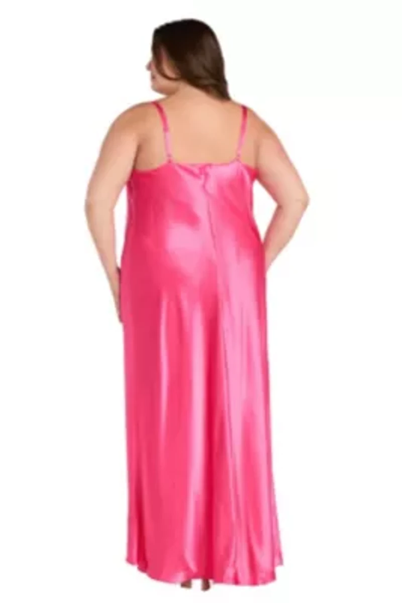 Long Satin Cowl Dress