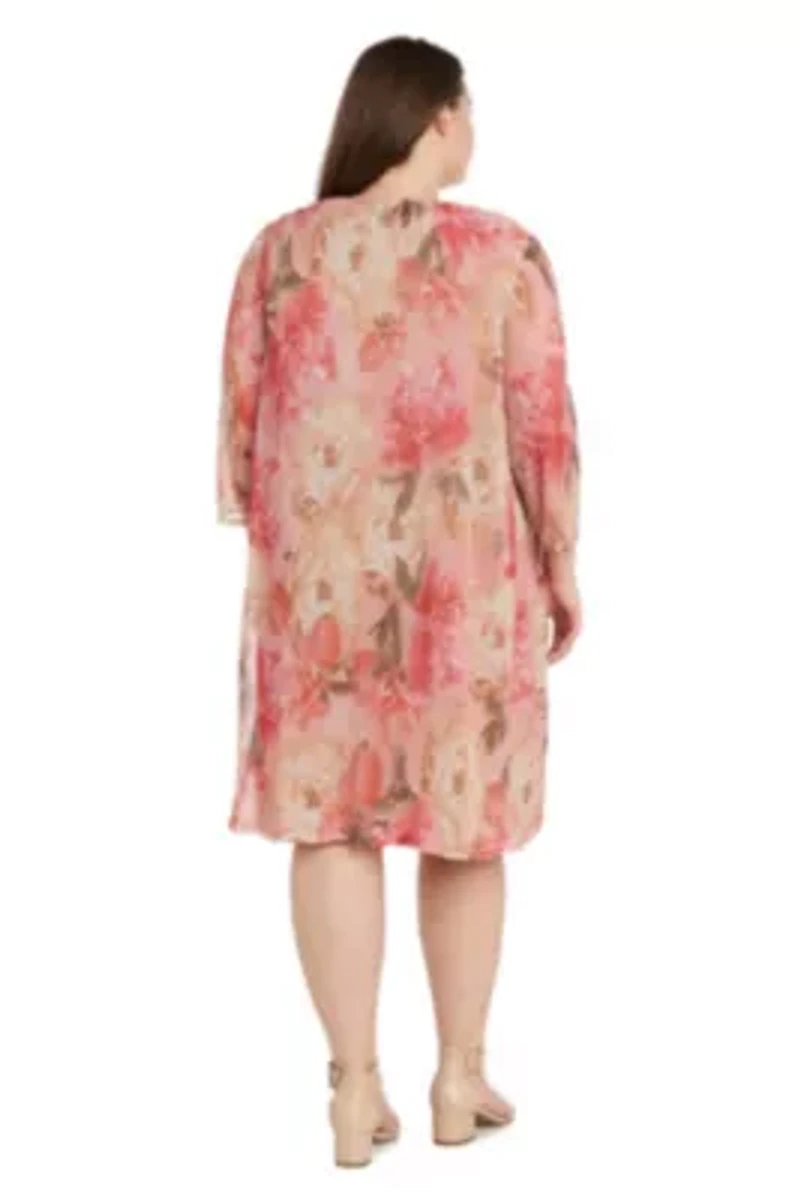 Printed Mesh Jacket Dress