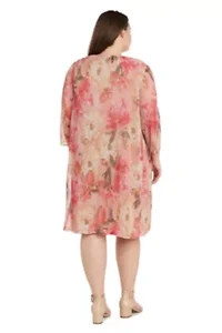 Printed Mesh Jacket Dress