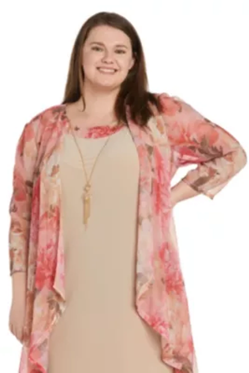 Printed Mesh Jacket Dress