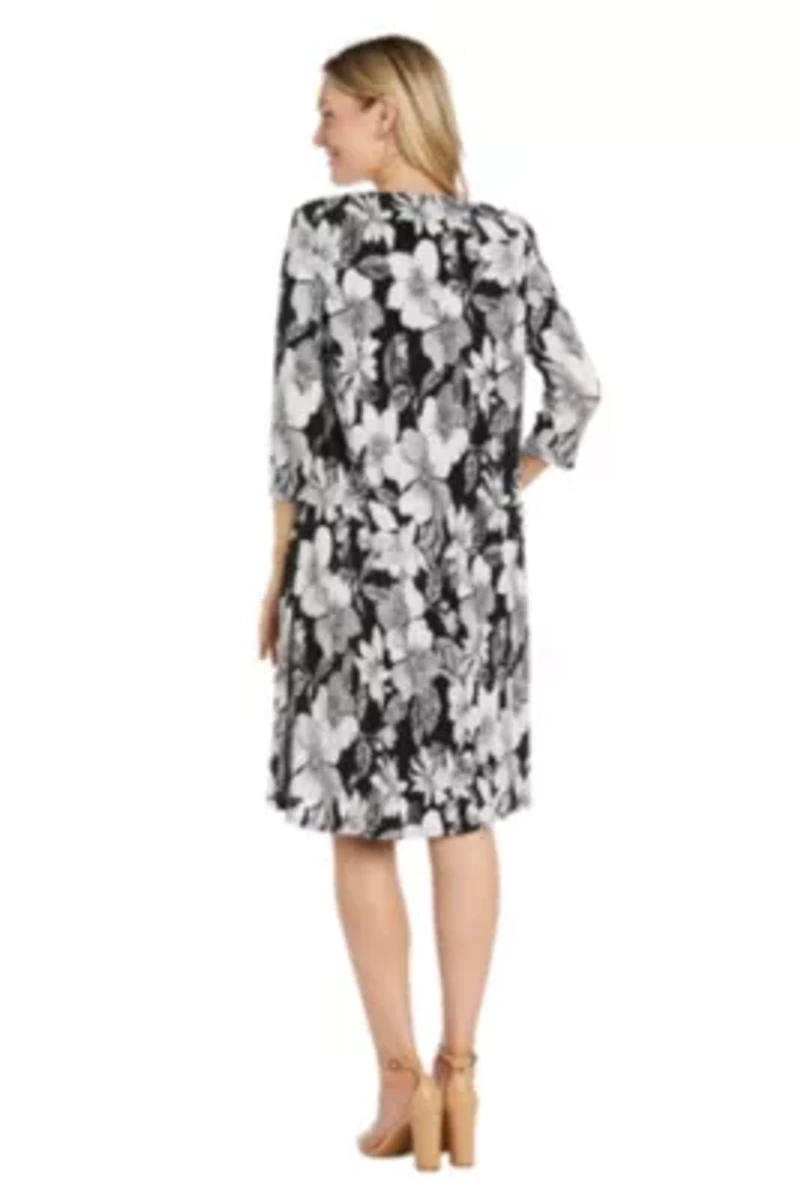2Pc Print Bodre And Ity Fly Away Jacket Dress