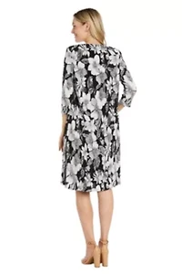 2Pc Print Bodre And Ity Fly Away Jacket Dress