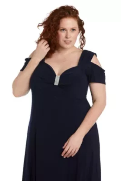Plus Cold Shoulder Long Dress