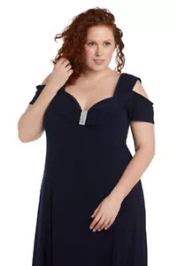 Plus Cold Shoulder Long Dress
