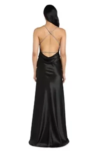 Long Silky Satin Dress