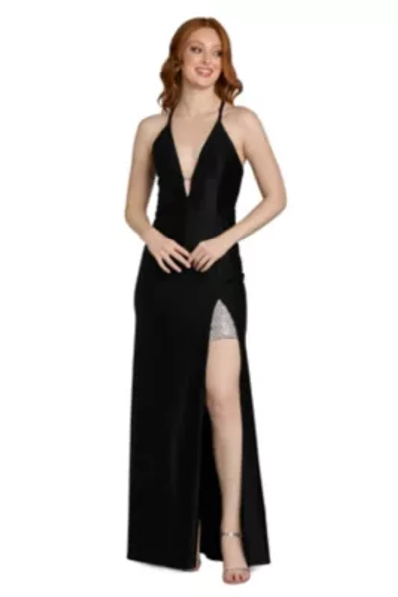 Long Stretch Satin Dress