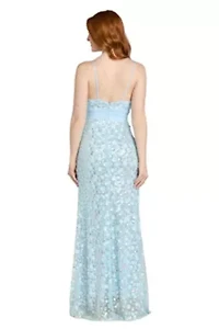 Long 3D Sequin Dress