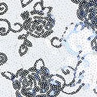 Women's Sleeveless Scalloped Sequin Gown