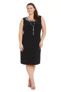 2pc Metallic Jacket Dress