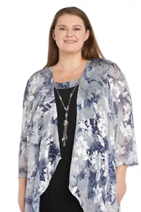 2pc Metallic Jacket Dress