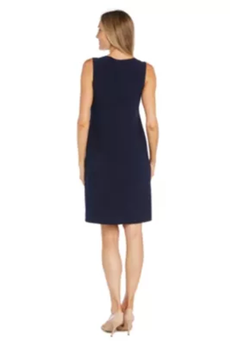 2Pc Jacket Dress with Detachable Necklace