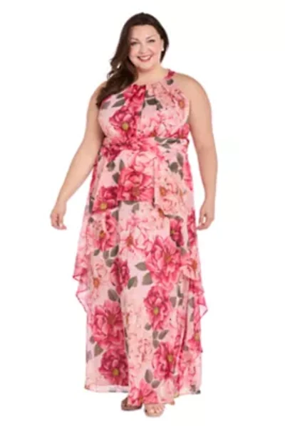 Long Chiffon Floral Dress