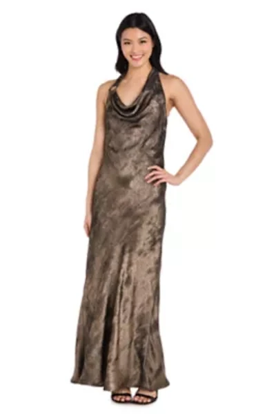 Long Drape Cowl Dress