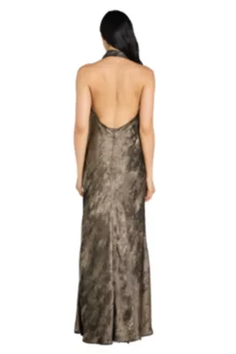 Long Drape Cowl Dress