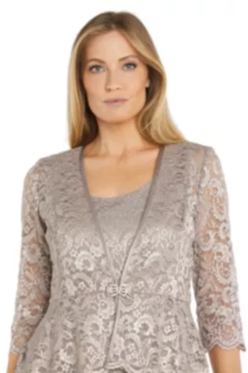 Long Lace Jacket Dress