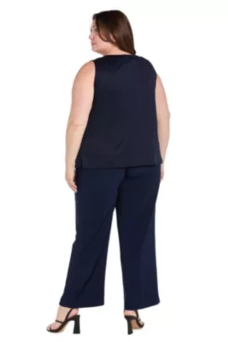 3pc Floral Threadwork Pantsuit