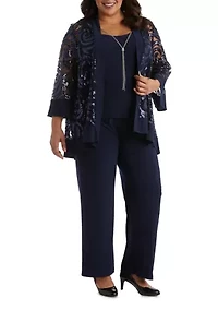 Sequin Swing Pantsuit