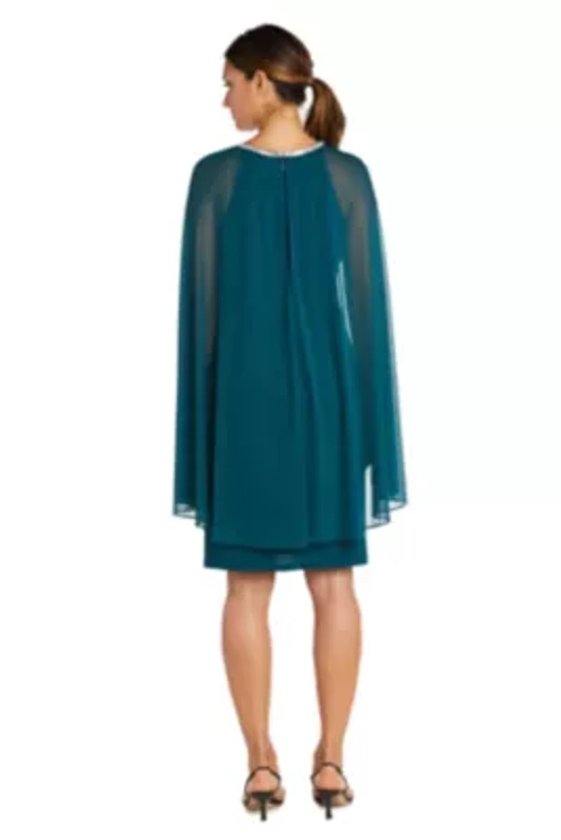 1Pc Short Mjc And Ity Dress With Rouched Neck